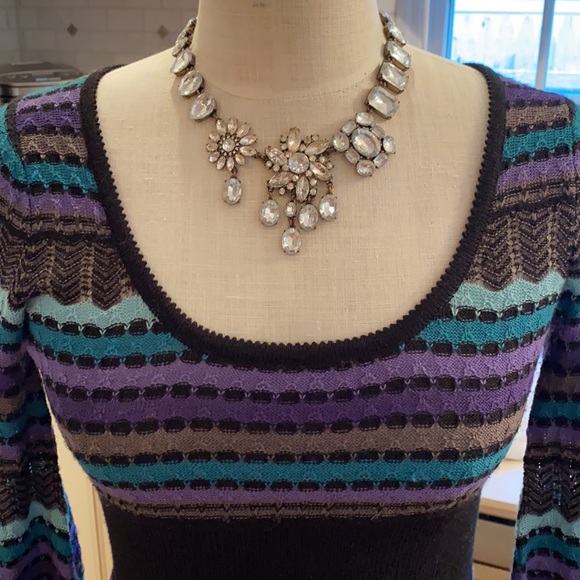 NWT FREE PEOPLE KNIT SCOOP NECK LONG SLEEVE DRESS OR TUNIC TOP XS - Picture 4 of 10